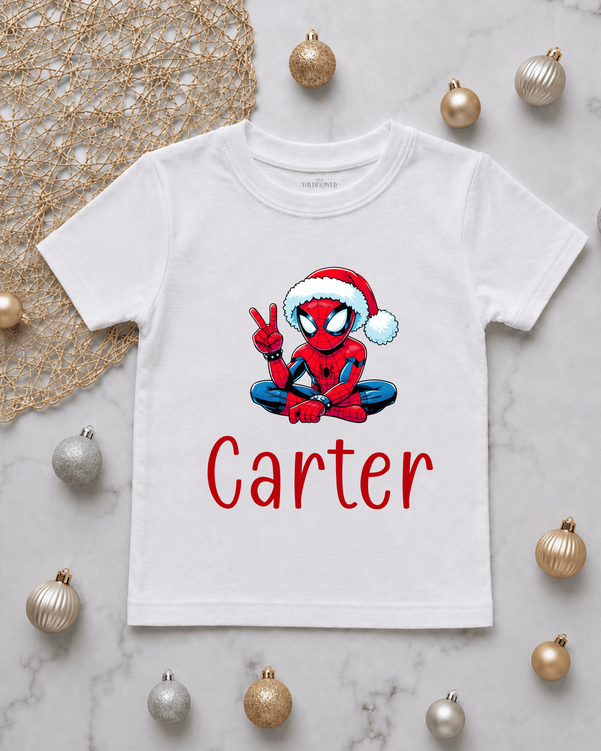 Personalised Character Kids T-Shirt | Christmas