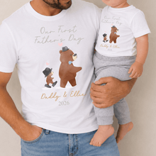 Load image into Gallery viewer, Bear 1st Father's Day Matching Set  | Father's Day
