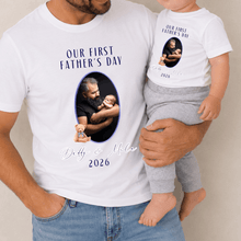 Load image into Gallery viewer, Photo 1st Father's Day Matching Set  | Father's Day
