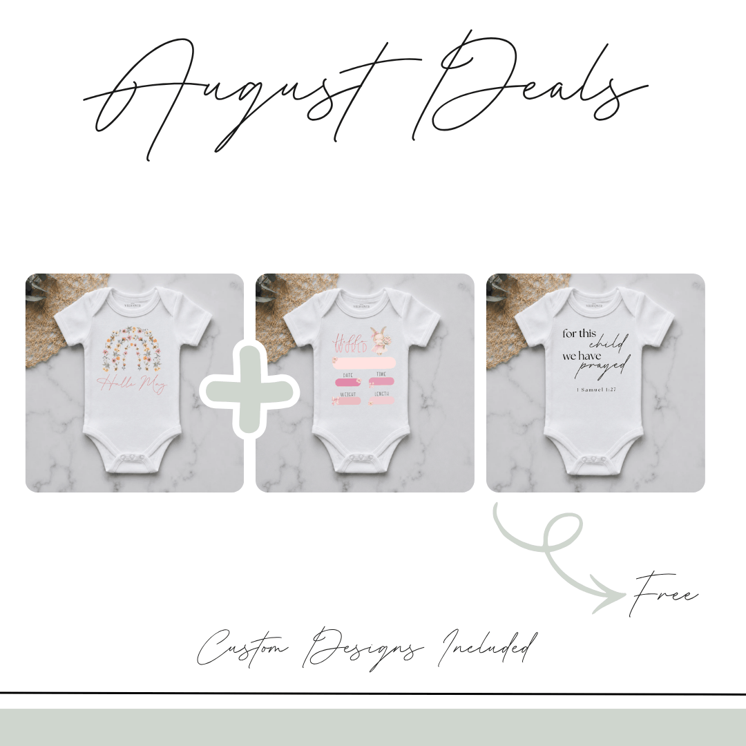 3 for 2 Personalised Onesie Bundle | August Deals