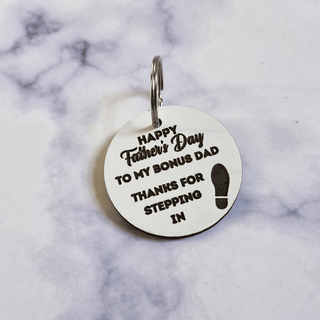 Bonus Dad Wooden Keyring | Father's Day