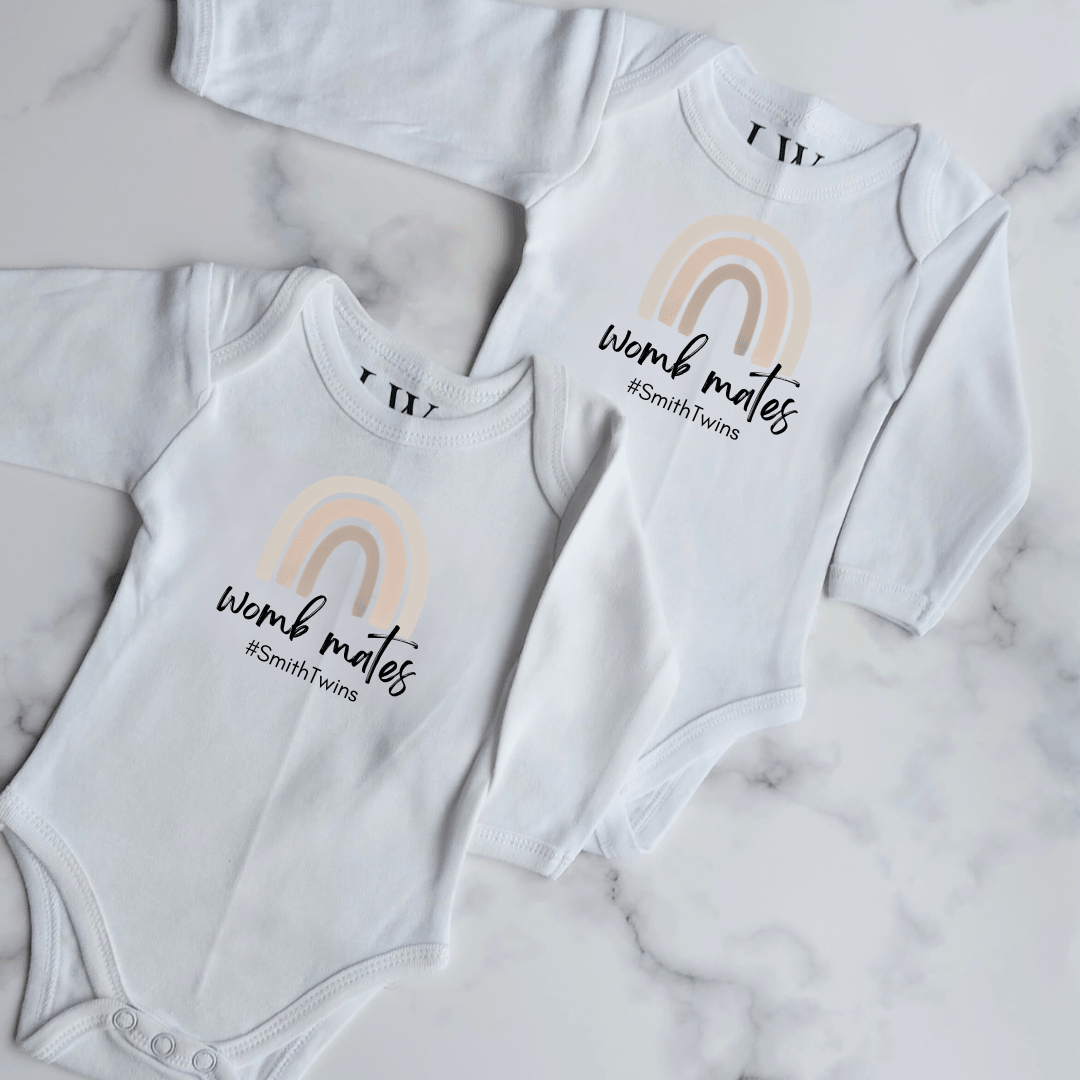 Womb Mates Twin Onesie Set – Little Wildflower South Africa