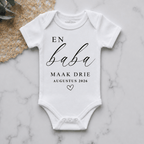 And Baby Makes Personalised Pregnancy Announcement Onesie