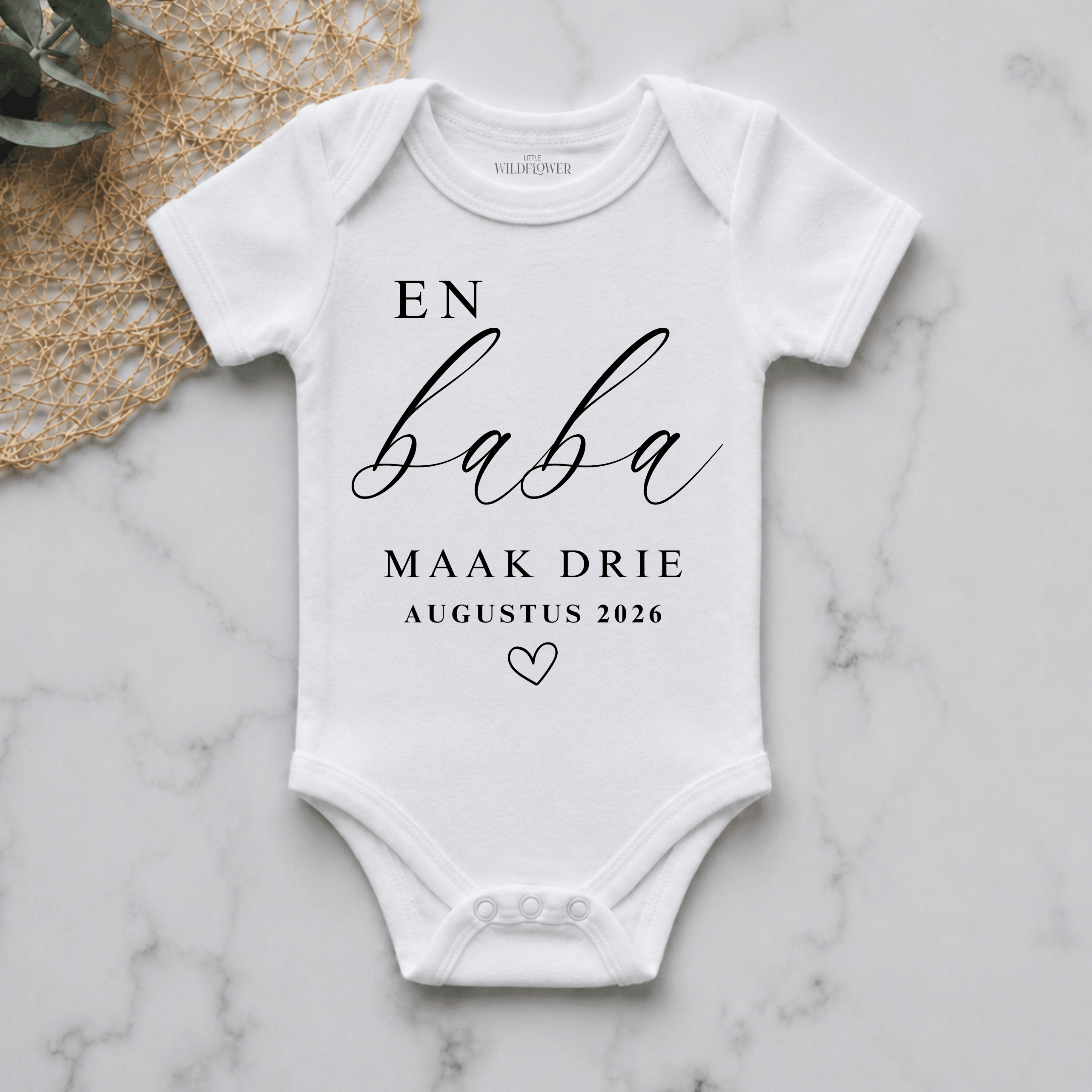 And Baby Makes Personalised Pregnancy Announcement Onesie