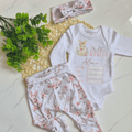 3 Piece Birth Announcement Outfit