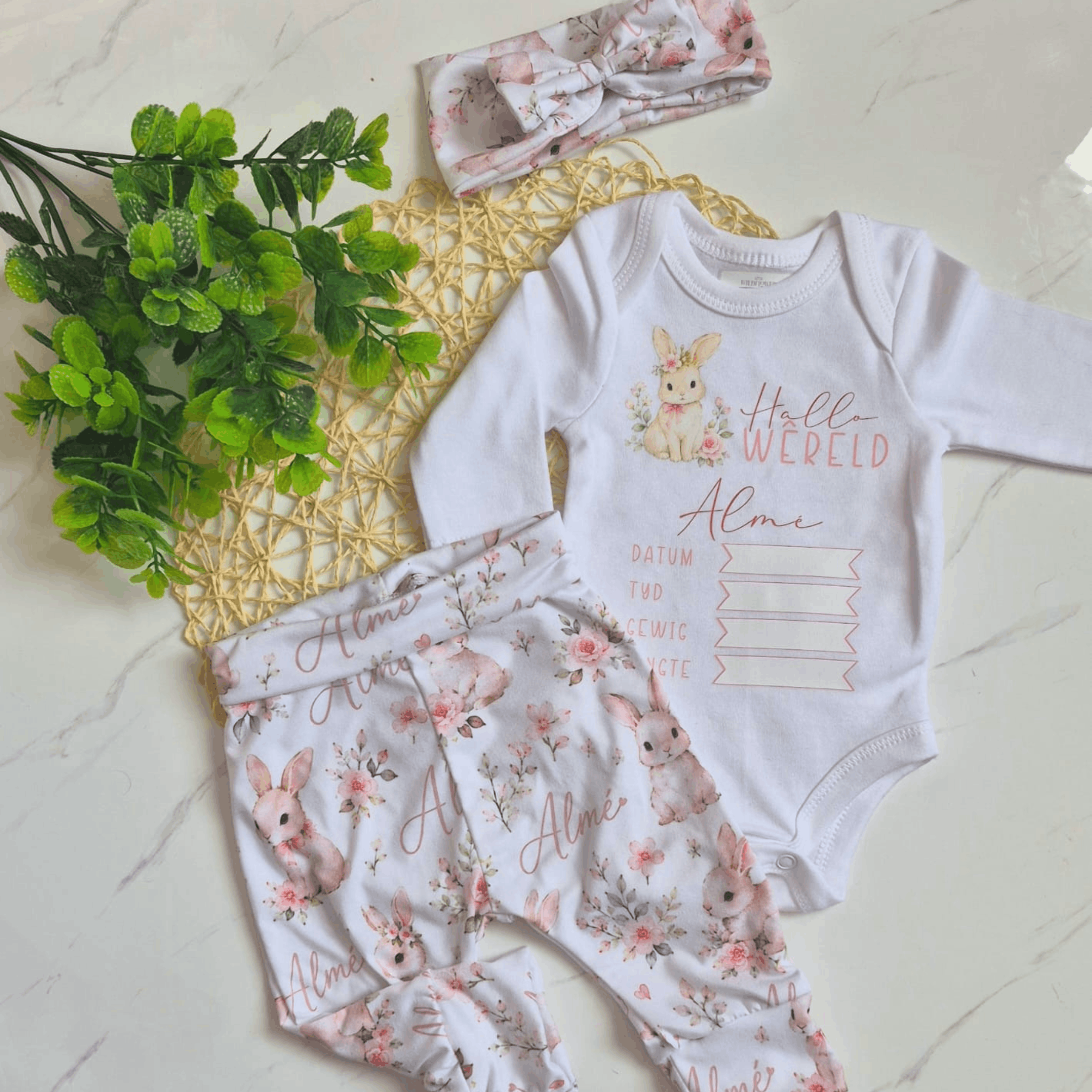 3 Piece Birth Announcement Outfit