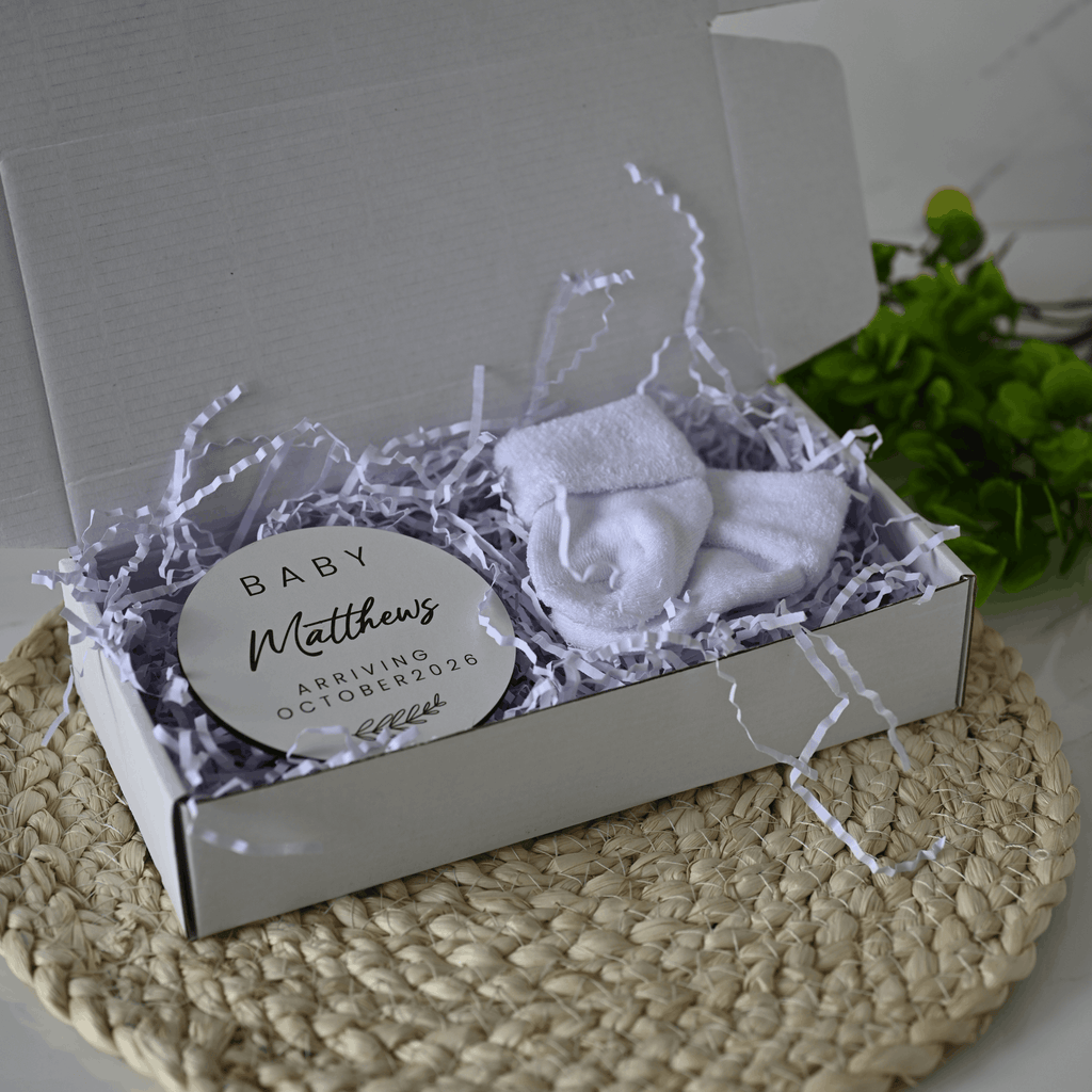 Guess What Pregnancy Announcement Gift Box