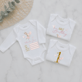 Ballerina Bunny Personalised Milestone Onesie Set
