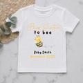 Big Sister To Bee Personalised Pregnancy Announcement Kids Shirt