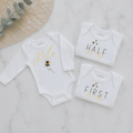 Bee Personalised Milestone Onesie Set