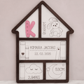 Personalised Birth Detail Keepsake Frame