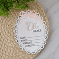 Bow Birth Announcement Plaque