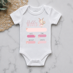 Ballerina Bunny Personalised Birth Announcement Onesie