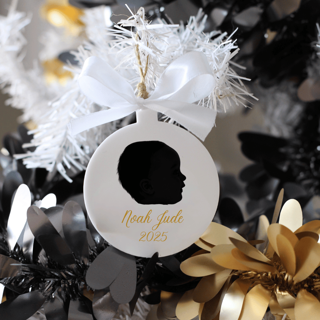 Baby Silhouette Acrylic Ornament