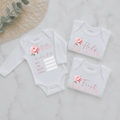 Floral Personalised Milestone Onesie Set