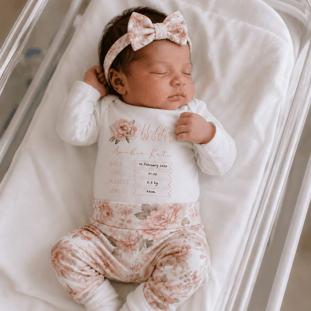 3 Piece Birth Announcement Outfit