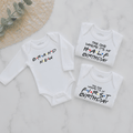 Friends Personalised Milestone Onesie Set