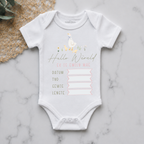 Vintage Goose Personalised Birth Announcement Onesie