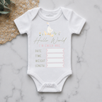 Vintage Goose Personalised Birth Announcement Onesie