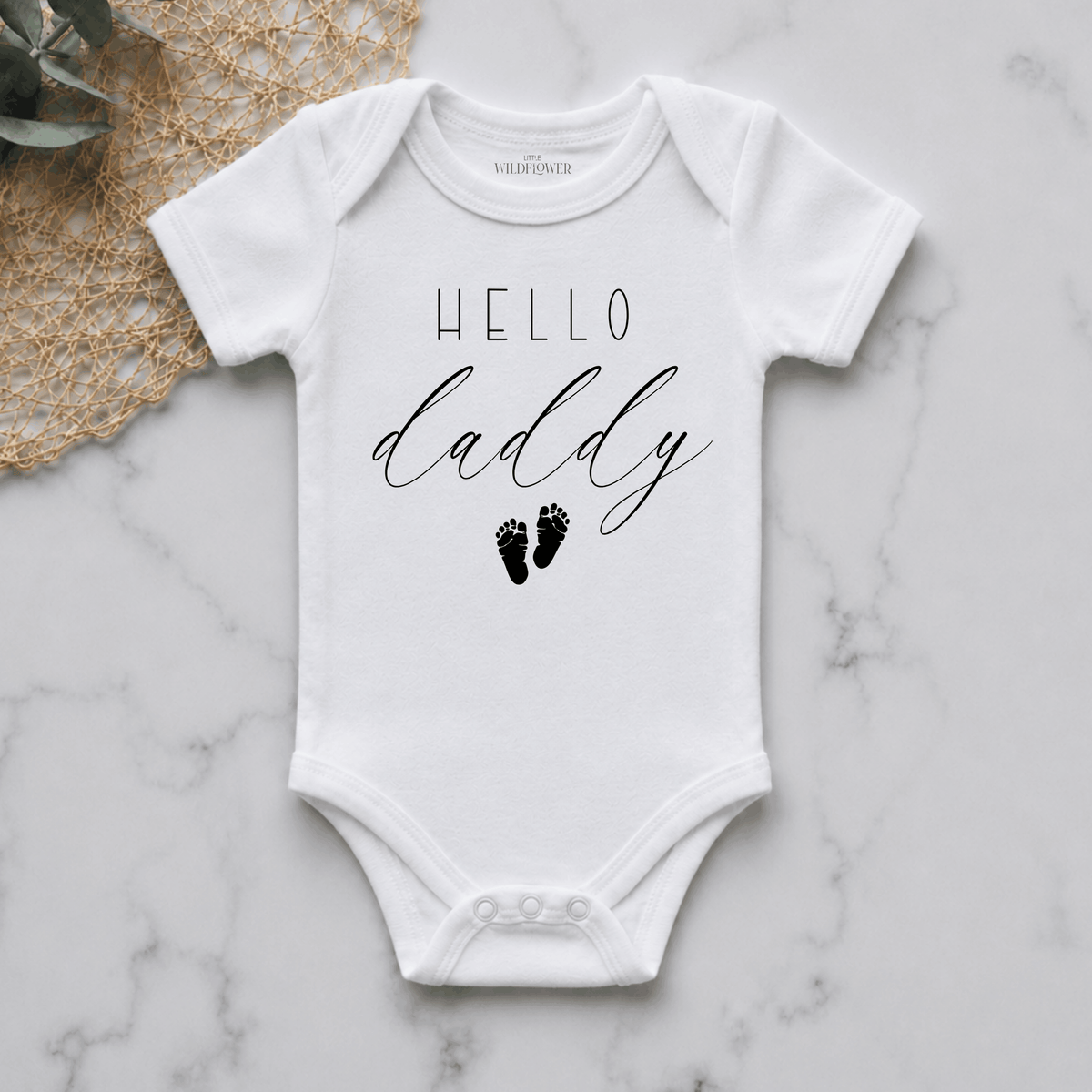 Hello Daddy Personalised Pregnancy Announcement Onesie