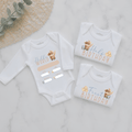 Highland Cow Personalised Milestone Onesie Set