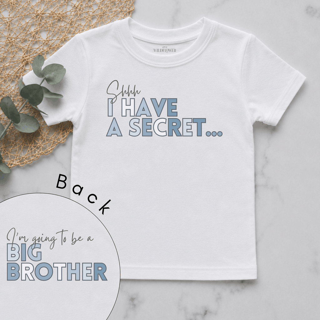 I Have A Secret Big Brother Personalised Pregnancy Announcement Kids Shirt