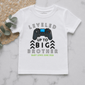 Leveled Up To Big Brother Personalised Pregnancy Announcement Kids Shirt