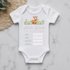 Llama Personalised Birth Announcement Onesie
