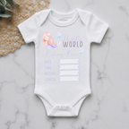 Mermaid Personalised Birth Announcement Onesie