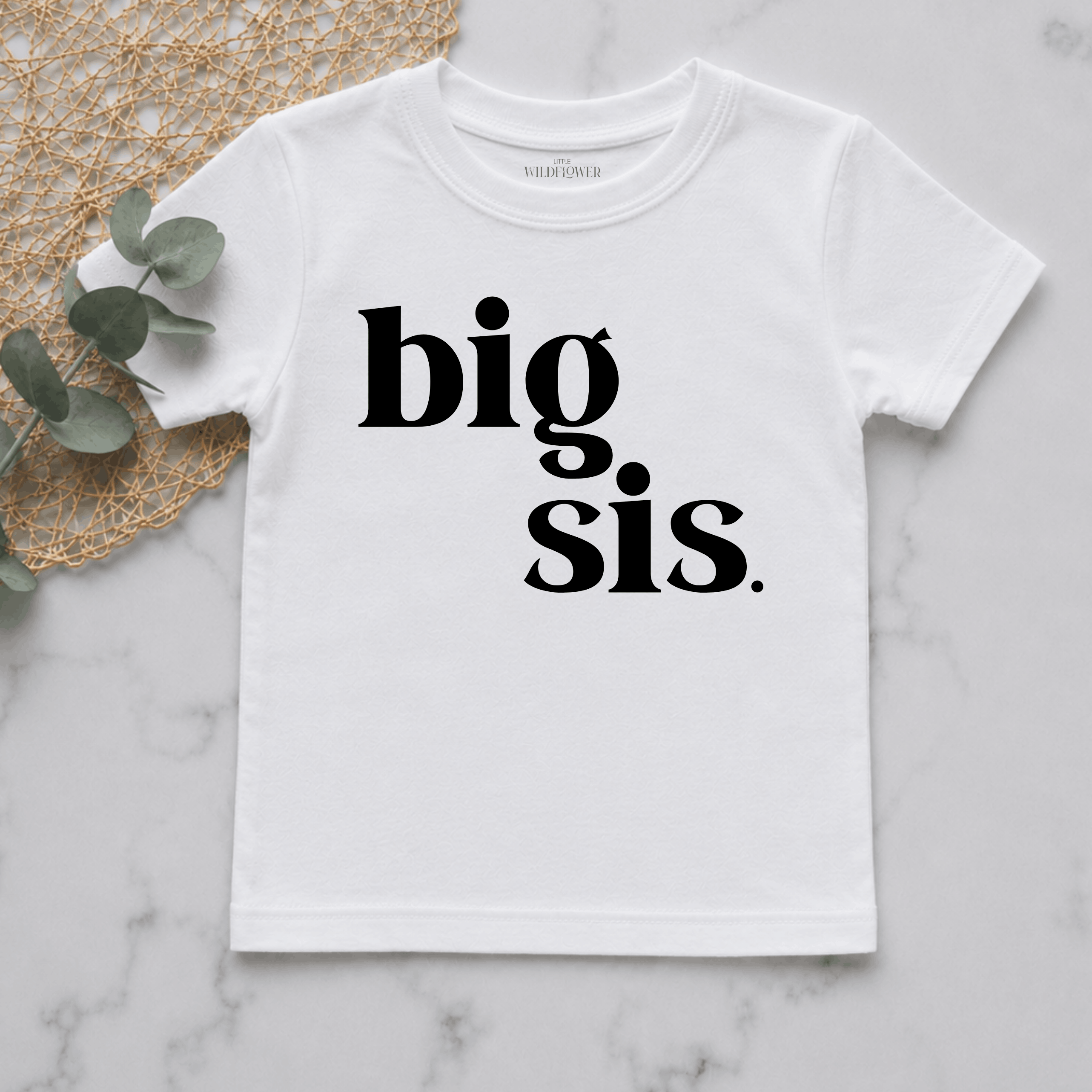 Big Sis Personalised Pregnancy Announcement Kids Shirt