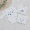 Ocean Personalised Milestone Onesie Set