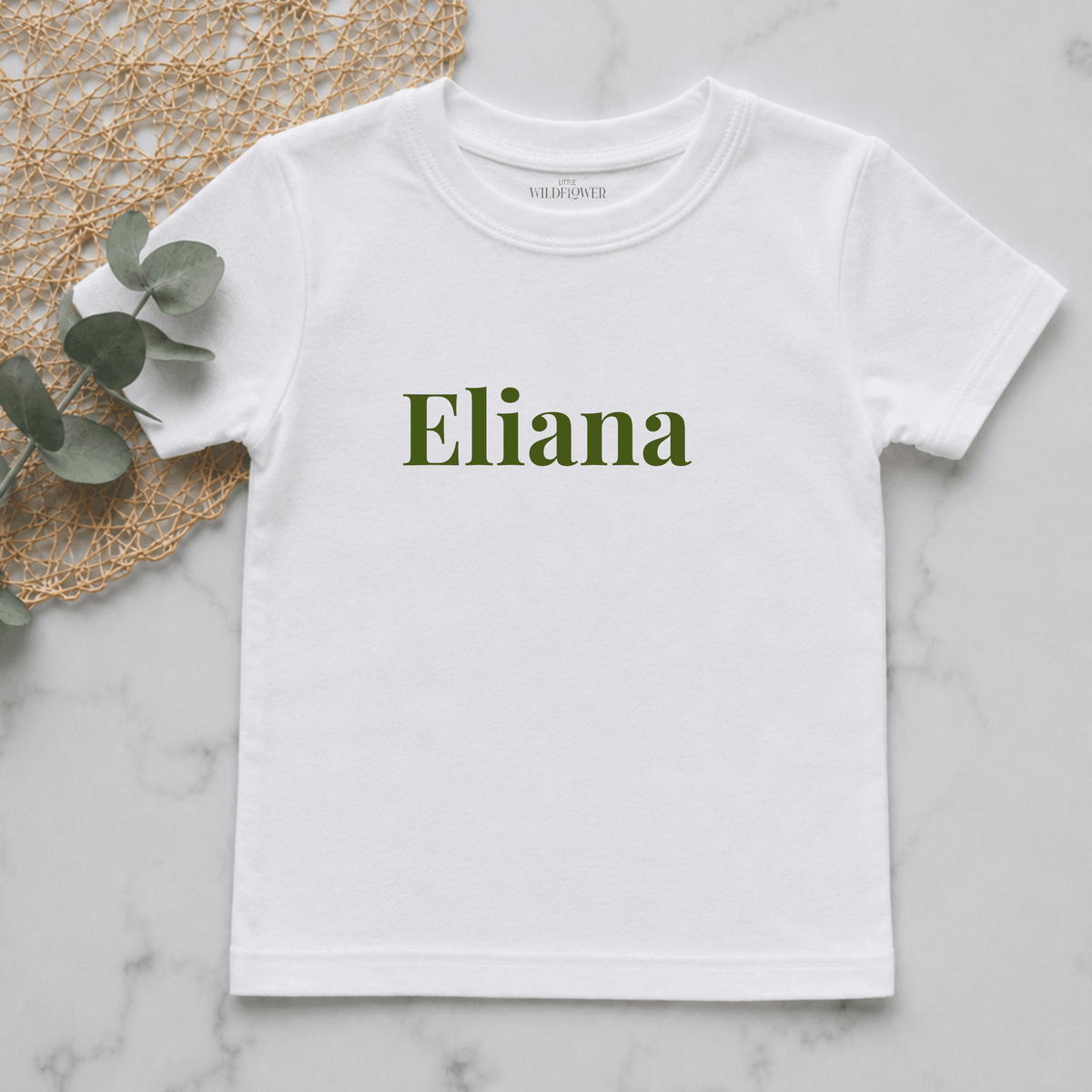 Minimalistic Personalised Name Kids T-Shirt