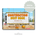 Personalised Printable Construction Activity Book | Digital