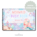 Personalised Printable Mermaid Activity Book | Digital