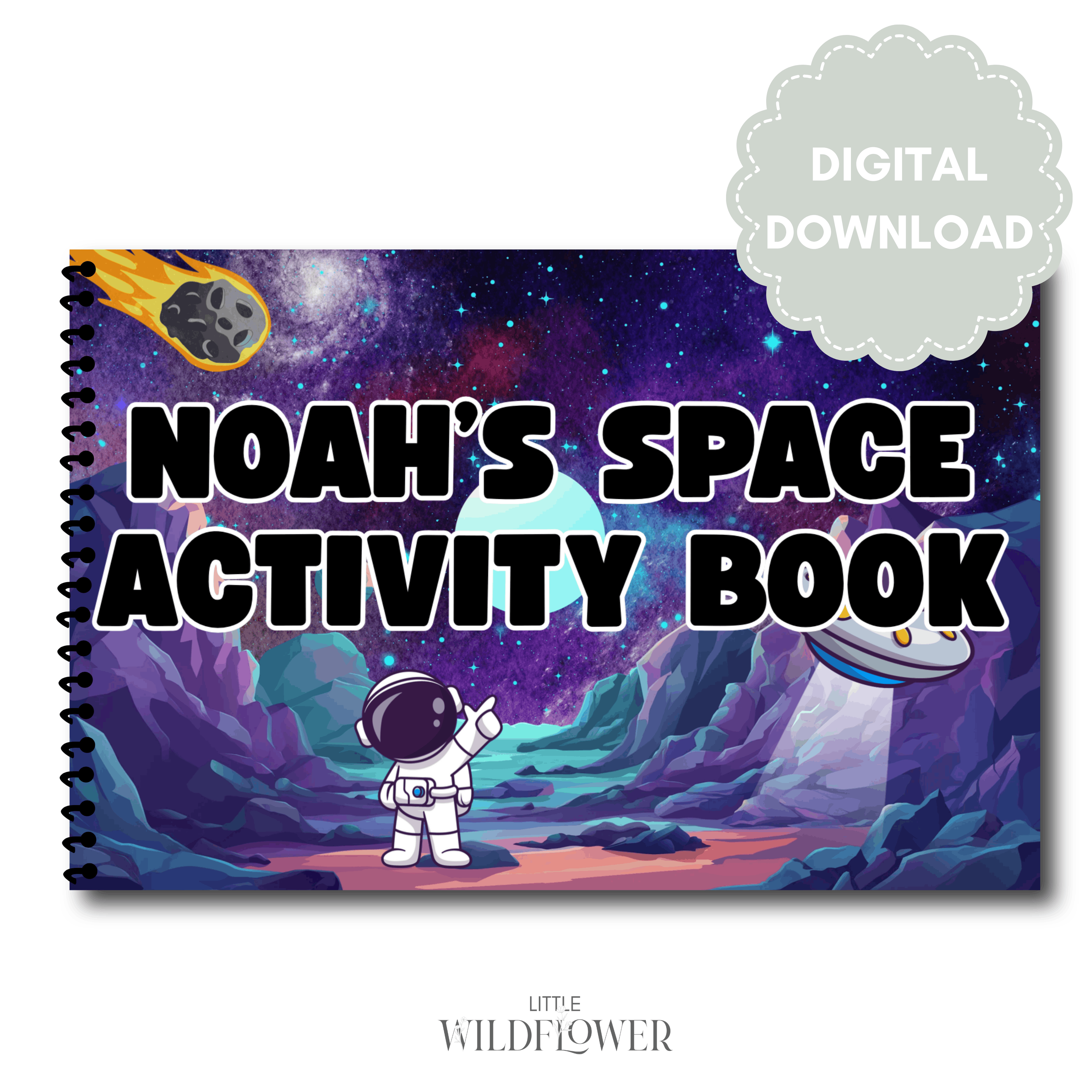 Personalised Printable Space Activity Book | Digital