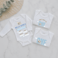 Plane Personalised Milestone Onesie Set