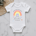Rainbow Handpicked Personalised Pregnancy Announcement Onesie