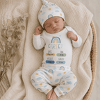 3 Piece Birth Announcement Outfit