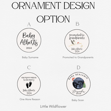 Load image into Gallery viewer, Acrylic Pregnancy Announcement Ornament
