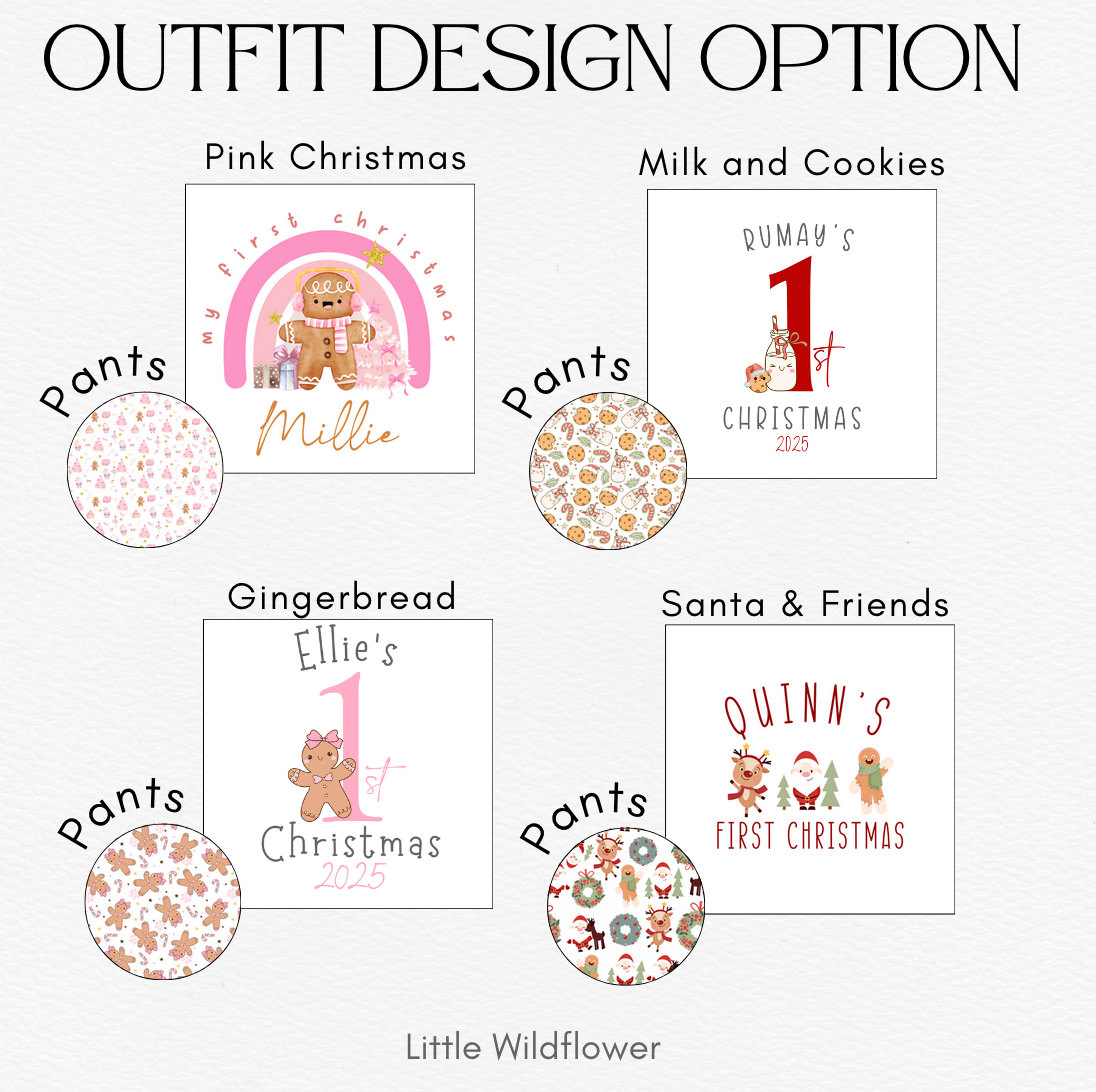 Personalised 3 Piece Christmas Outfit