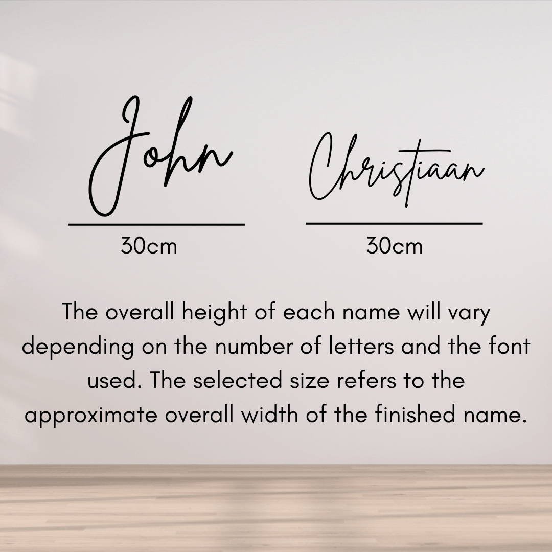 Wooden Name Signs
