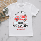 Sound The Alarm Big Brother Personalised Pregnancy Announcement Kids Shirt