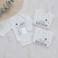 Space Personalised Milestone Onesie Set