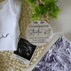 Grandparents Starter Kit Personalised Pregnancy Announcement Gift Box