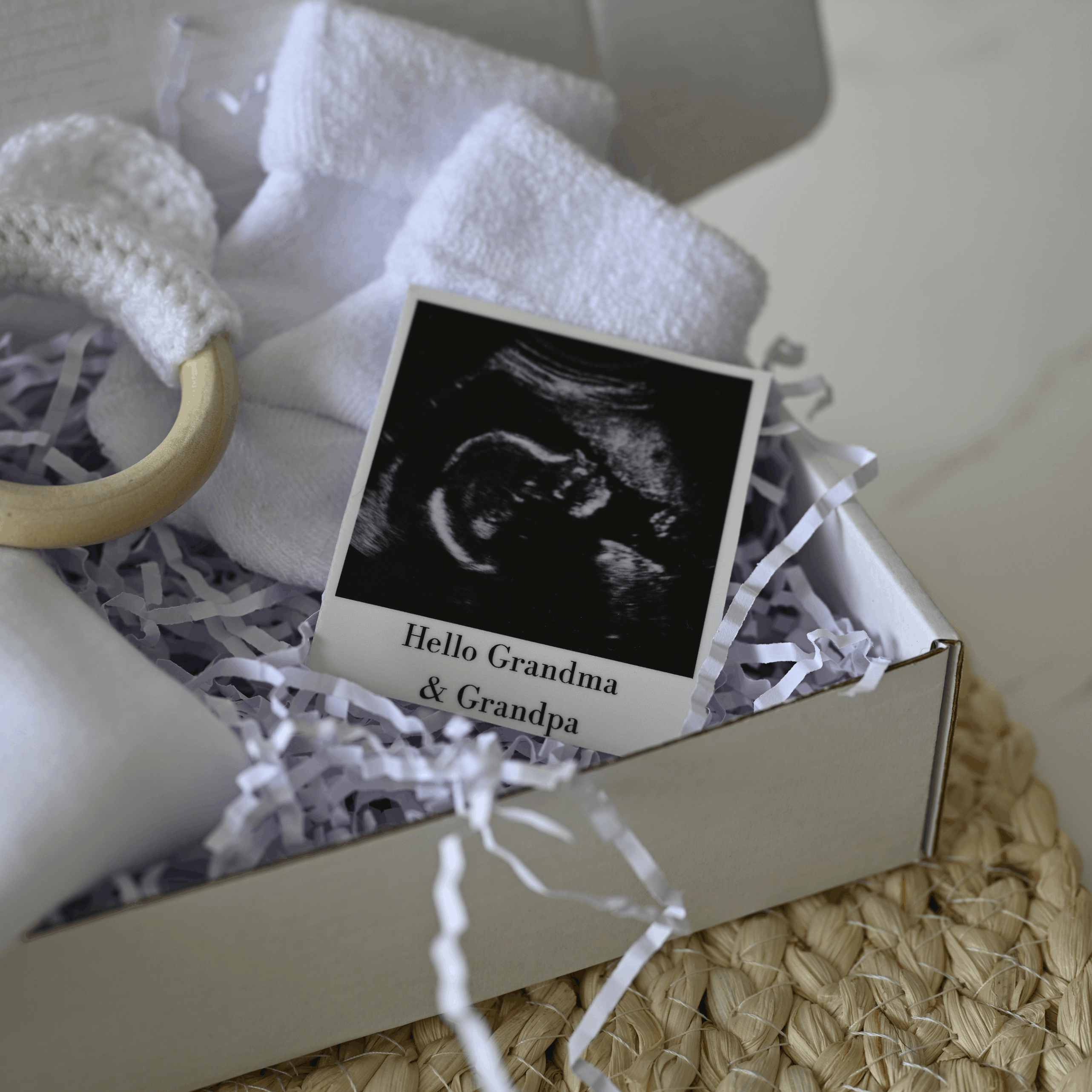 Grandparents Starter Kit Personalised Pregnancy Announcement Gift Box