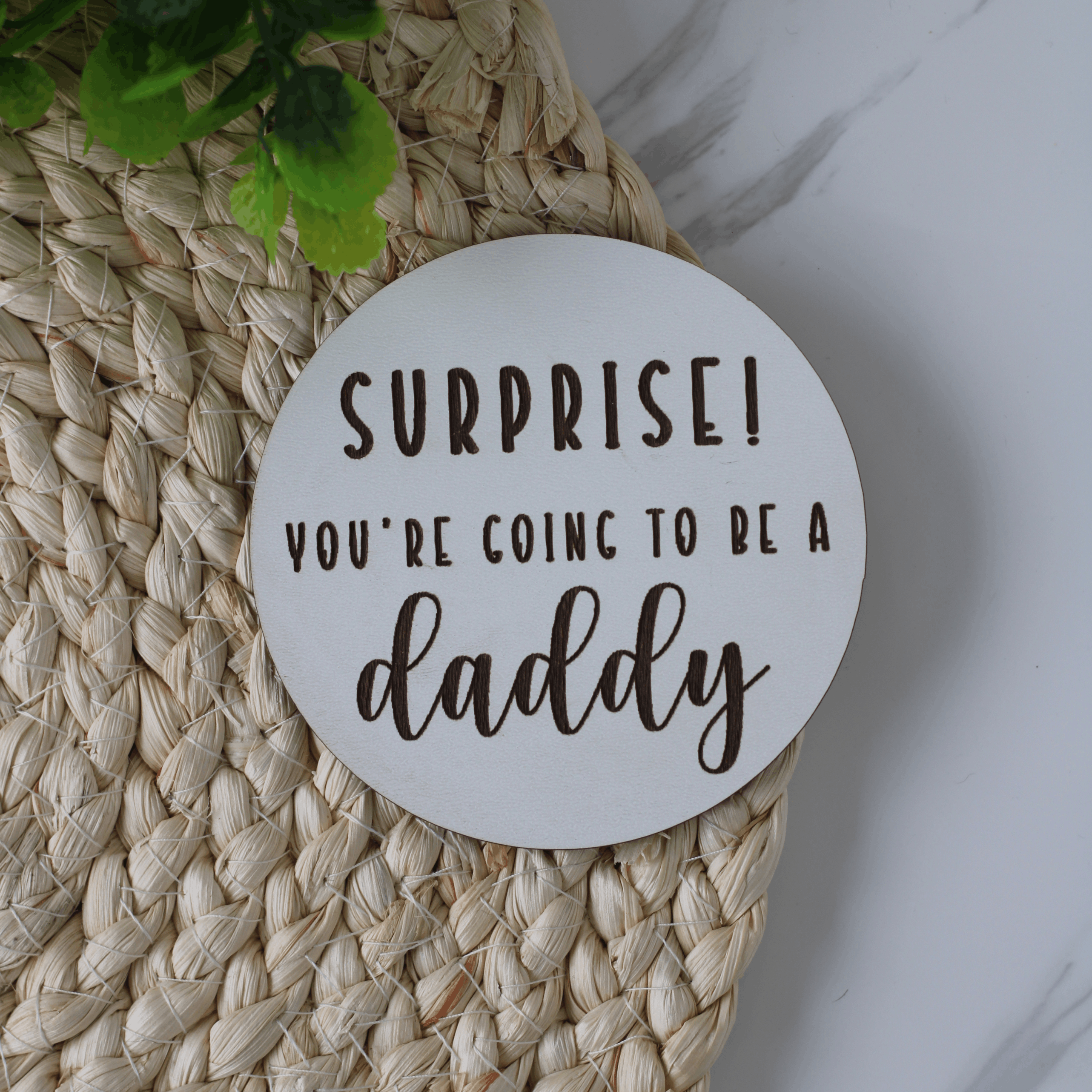 Personalised Pregnancy Announcement Disc