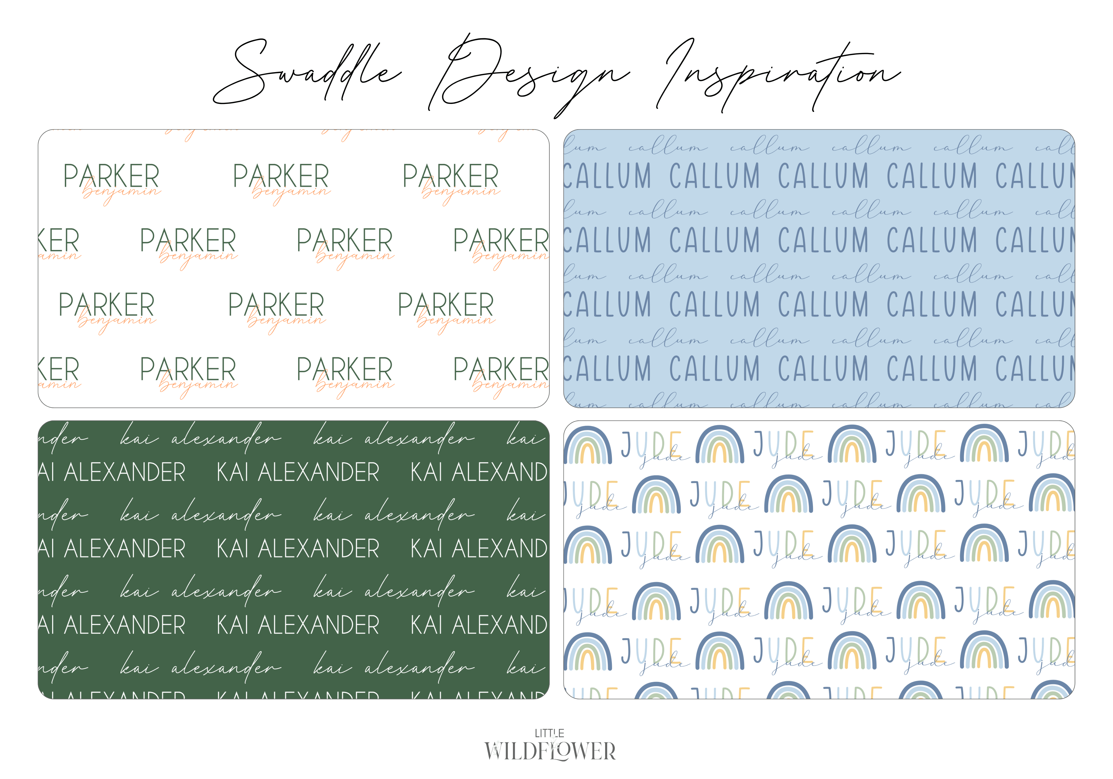 Personalised Swaddle Set