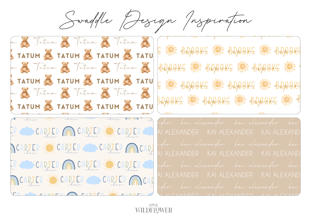 Personalised Swaddle Set