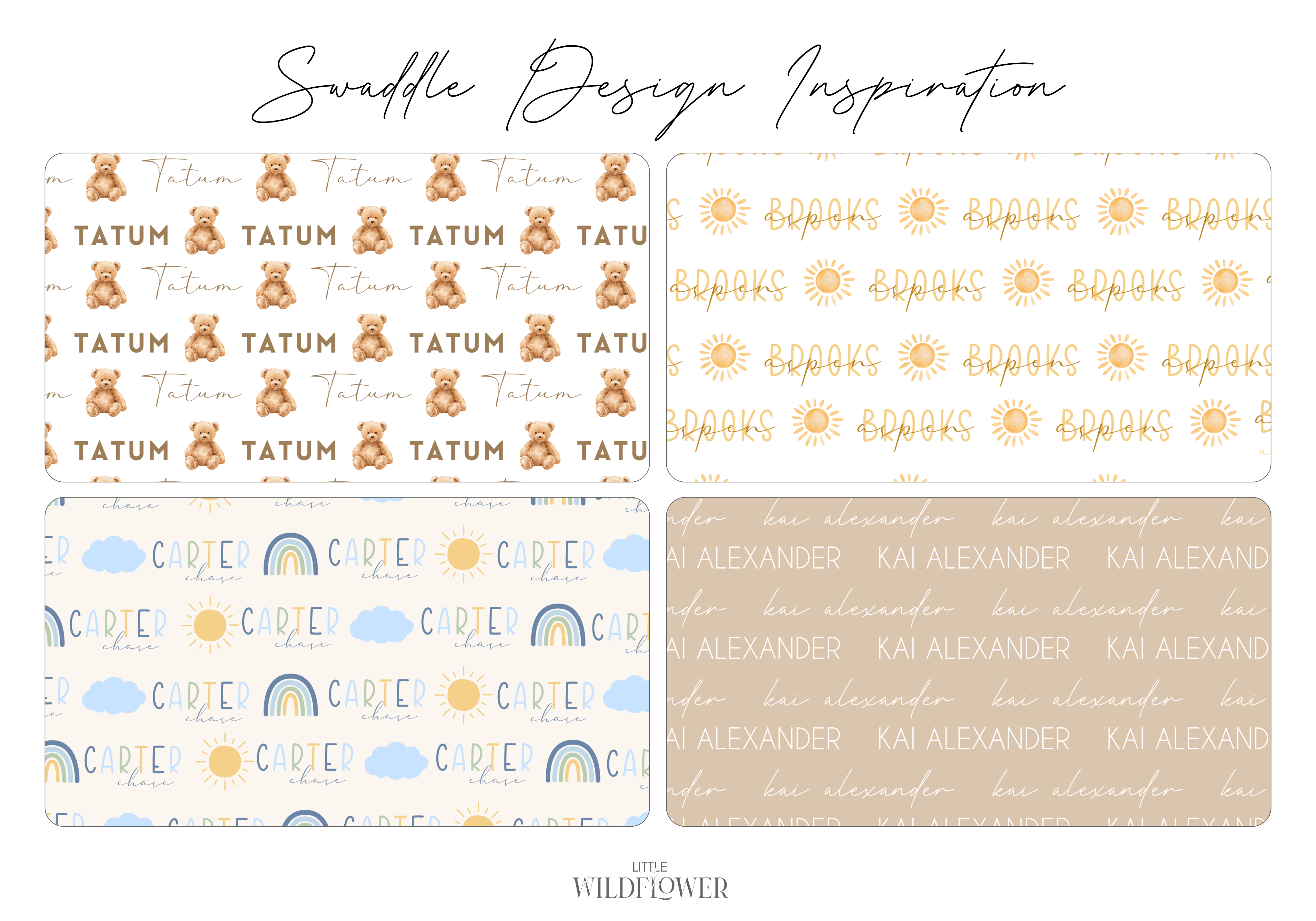 Personalised Swaddle Set