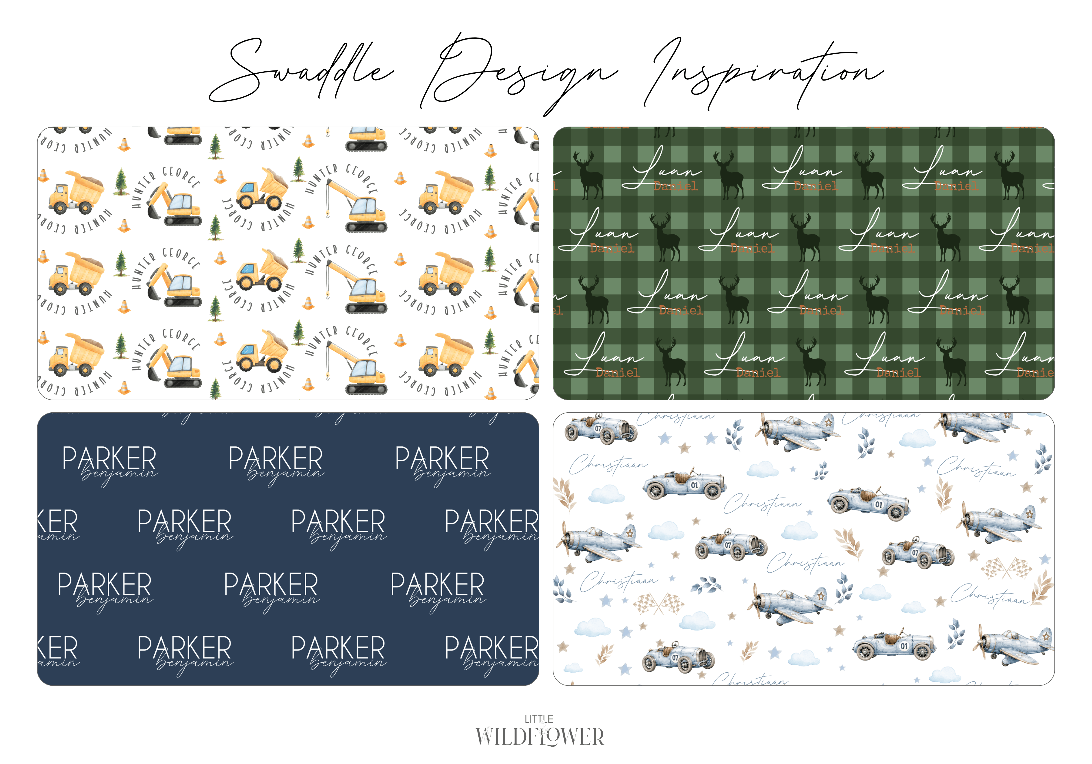 Personalised Swaddle Set